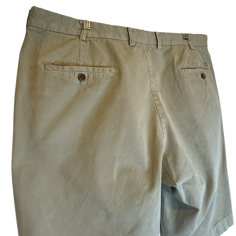 Brooks Brothers Mens Green Khaki Bermuda Preppy Classic Cotton Golf Shorts 40" - Picture 4 of 11